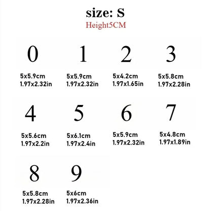1PC Red Laser Motorcycle Stickers Arabic Numeral Waterproof for Motorbike Helmet Fuel Tank Mudguard Scooter Bodies Vinyl Decals
