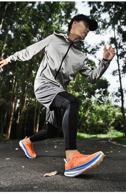 Men's Running Shoes Luxury shoes Couple Outdoor Sneakers Cushioning Breathable Mesh Off-road Trainer Shoes Race Non-Slip Fashion