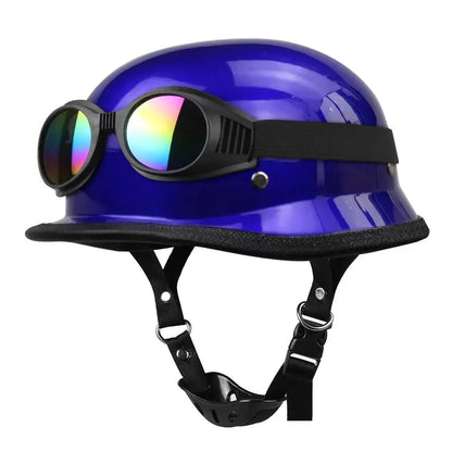 Motorcycle Helmet Half Face Helmet Capacete De Moto Retro Casco Moto German Vintage Moto Half Helmet Motorbike DOT Certification