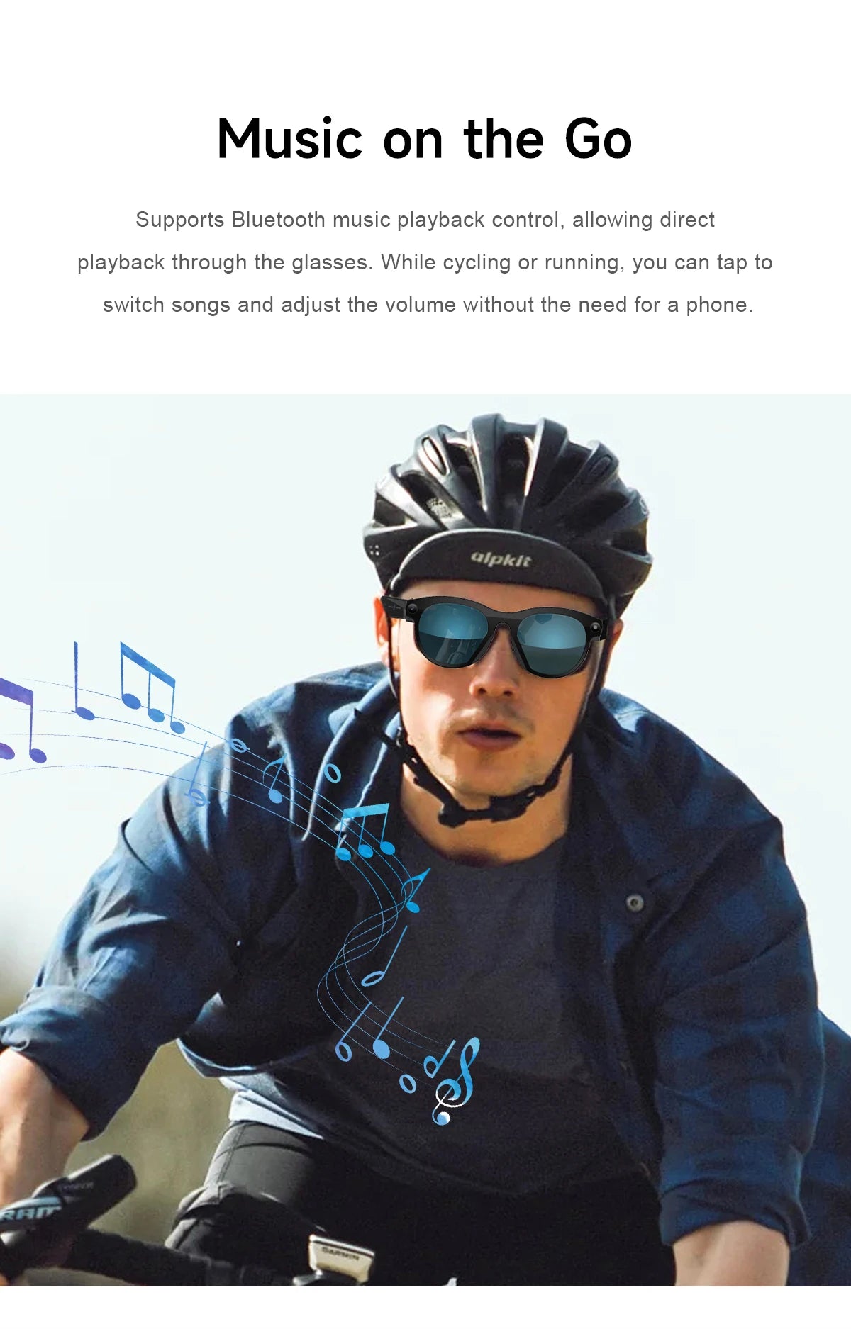 2026 Smart Glasses New Camera Photo Video Record AI Translation Bluetooth Touch Control Music Headphone Waterproof Smart Glasses