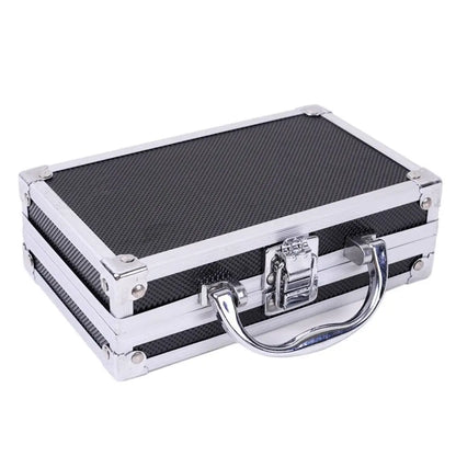 Shockproof Aluminum Alloy Tool Box Impact Resistant Drop-Resistant Portable Tool Case Protective Handheld Safety Briefcase