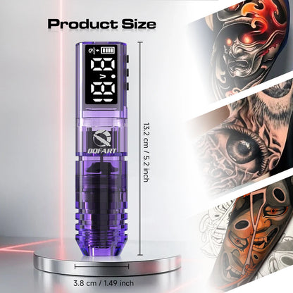 DQFART New Wireless Tattoo Machine Kit Tattoo Needles Tattoo Ink Cups Tattoo Pen Suitable for Tattoo Beginners Tattoo Artists