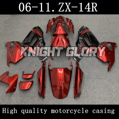 ABS injection complete set, injection molding kit for ZX-14R  2006-2011 models fromBody cover.motorcycle shell fairings
