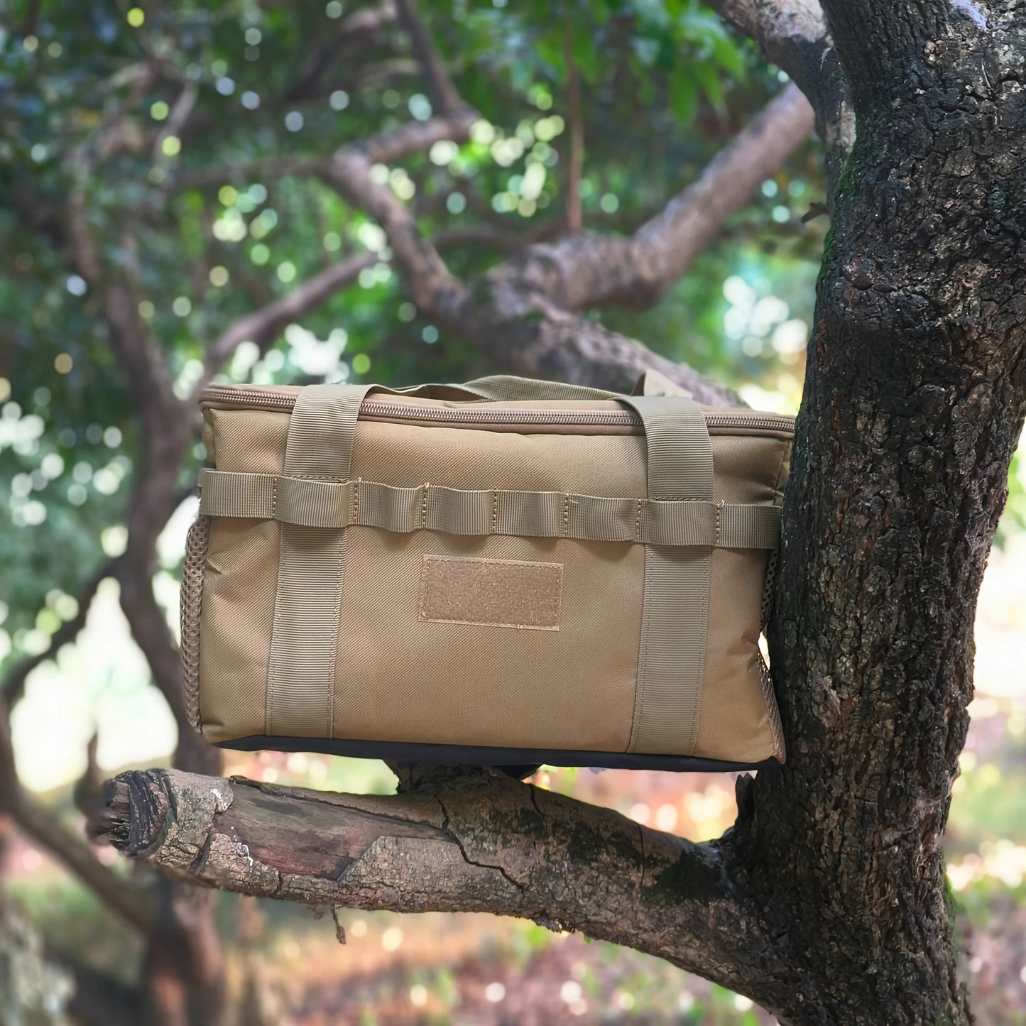 Outdoor Camping Tactical Bag - 14L Large Capacity Multi-Functional Tool & Picnic Gear Organizer with Multiple Compartments Black