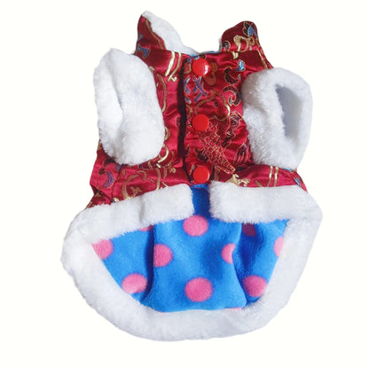 Pet New Year Clothes Large Dog Cat Festival Coat Chinese Style Pet Clothing Vest S-5XL Happy New Year Tang-suit
