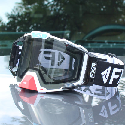 FXR Motorcycle Glasses Double Layer Anti Fog Lens Motocross Goggles Dirt Bike ATV Ski Goggles Moto Outdoor Cycling Sunglasses