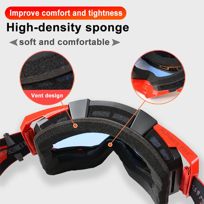 VEMAR Motorcycle Goggles Men Dustproof Motocross Helmet Glasses Skiing Gafas MTB ATV Dirt Bike Moto Sunglasses Outdoor Riding