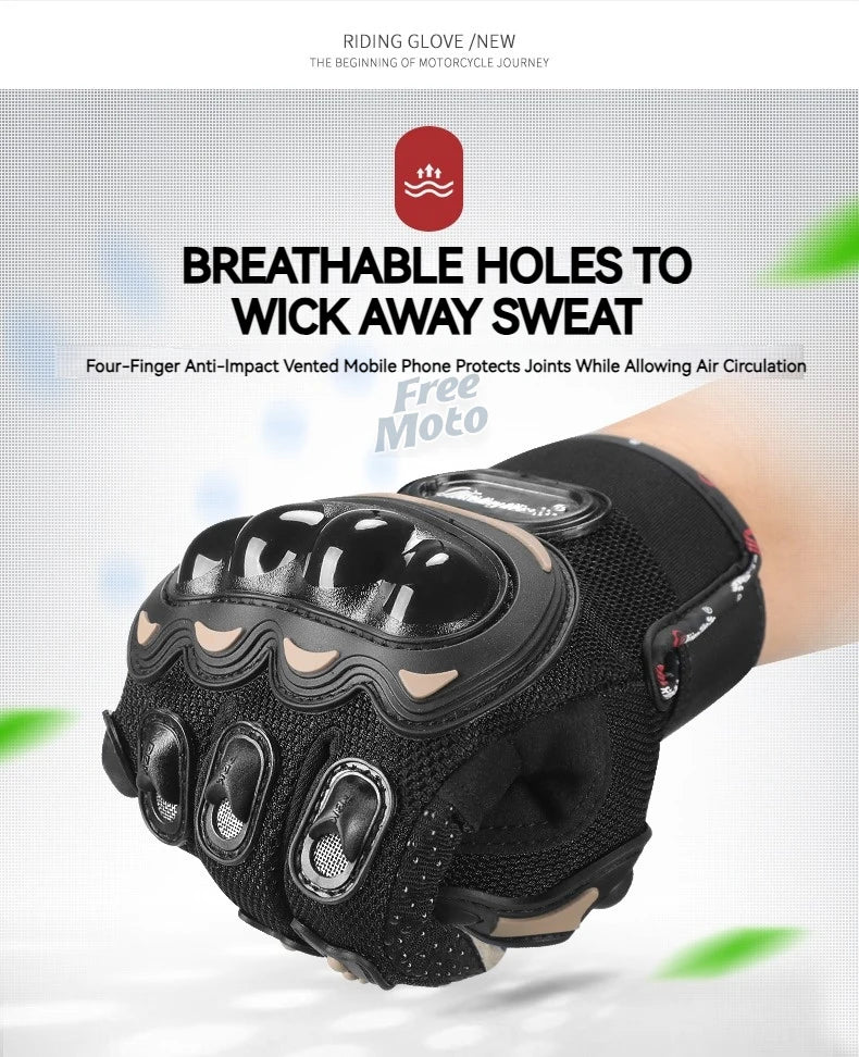 Knight Motorcycle Racing Gloves Motorcross Motorbike Cycling Gloves with Protective gear for honda Kawasaki yamaha