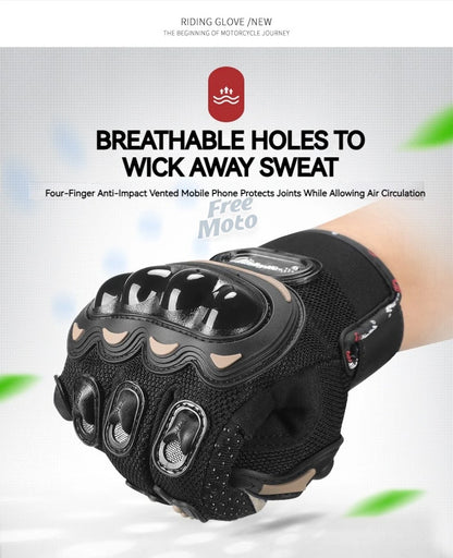 Knight Motorcycle Racing Gloves Motorcross Motorbike Cycling Gloves with Protective gear for honda Kawasaki yamaha