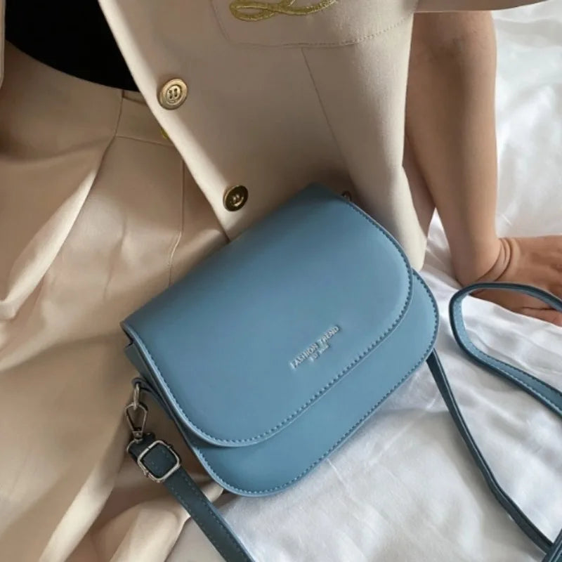 Saddle bag women's crossbody bag bag girl, summer simple fashion trend, foreign shoulder bag women