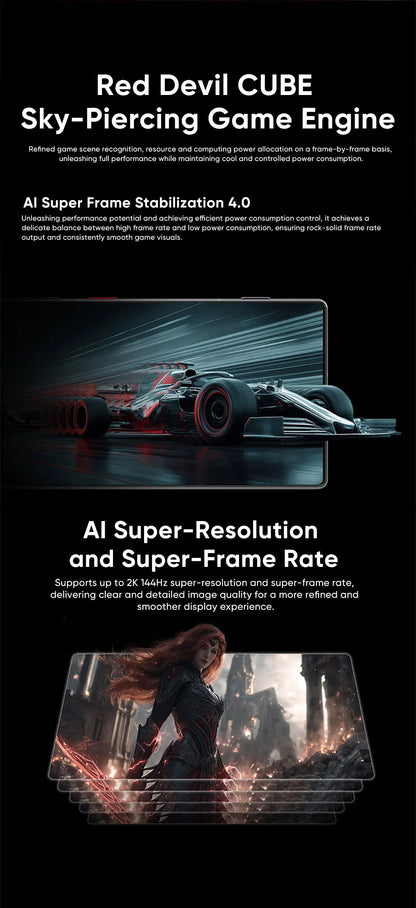 nubia Z80 Ultra 5g Smartphone Global Version Snapdragon 8 Elite Gen 5 6.85'' 144Hz Oled Display 7200Mah 90W Fast Charging 64Mp