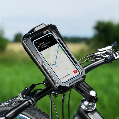 Adjustable Motorcycle Waterproof Holder Universal Anti Fall Phone Mount Handlebar Suitable Motorcycle Bike Phone Holder