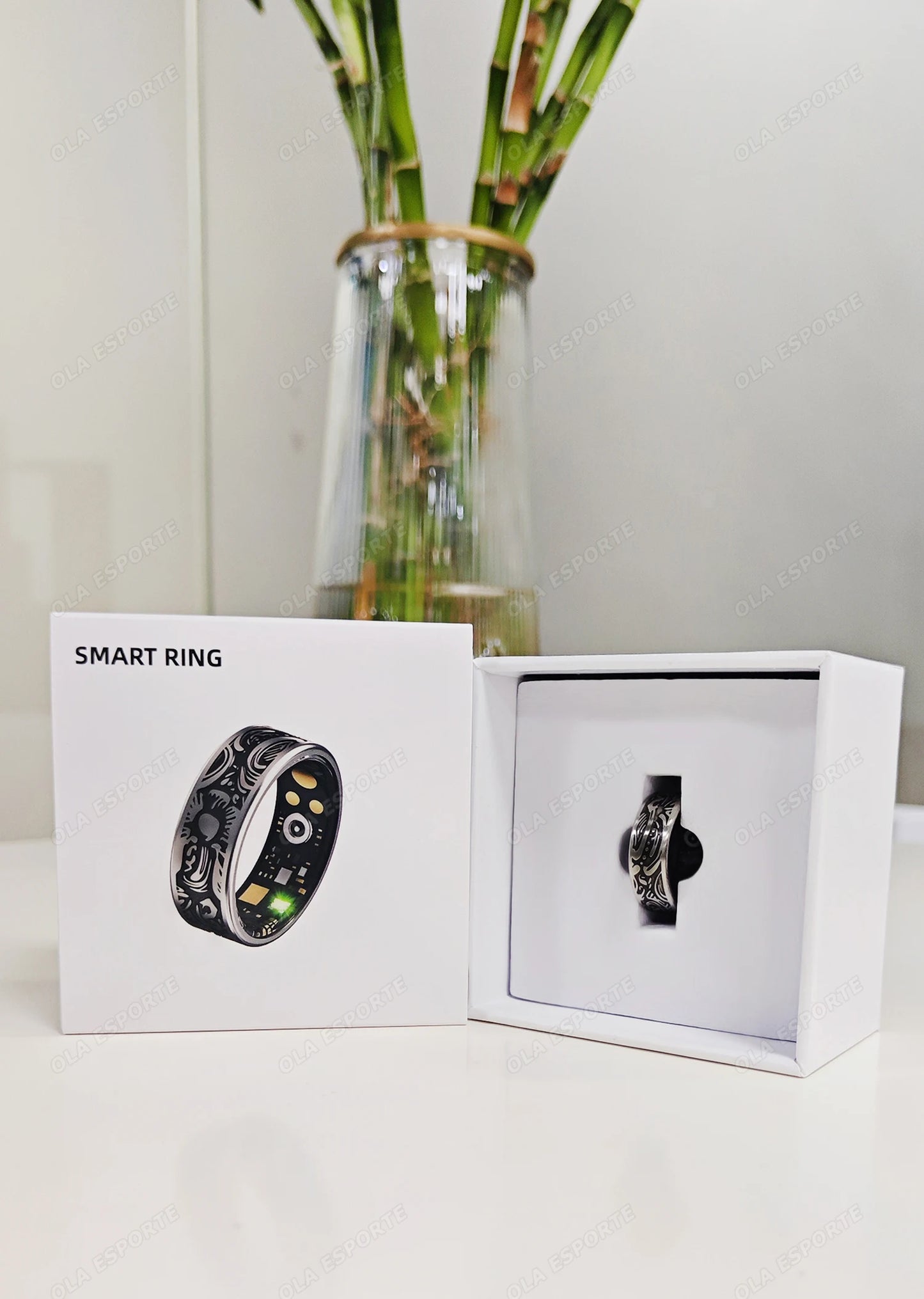 2025 New Smart Ring Men's and Women's Heart Rate Oximetry Sleep Monitor IP68, Multi-Sport Modes Finger Rings for Android and i0s