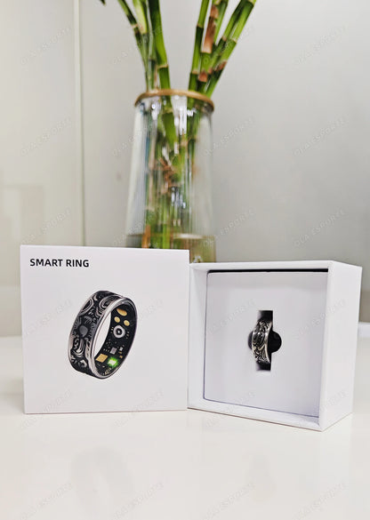 2025 New Smart Ring Men's and Women's Heart Rate Oximetry Sleep Monitor IP68, Multi-Sport Modes Finger Rings for Android and i0s