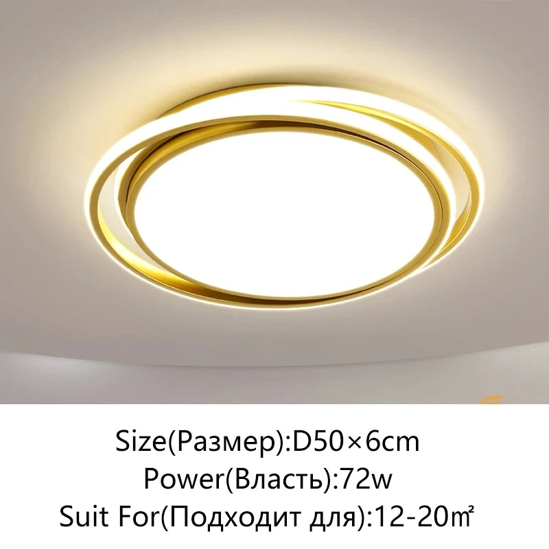 Modern LED Ceiling Light Minimalist Bedroom Lamp Home Decor Ceiling Chandelier Children's Room Lustre Living Room Lights Fixture