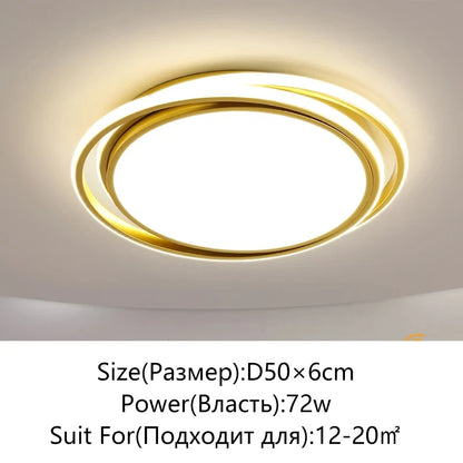 Modern LED Ceiling Light Minimalist Bedroom Lamp Home Decor Ceiling Chandelier Children's Room Lustre Living Room Lights Fixture