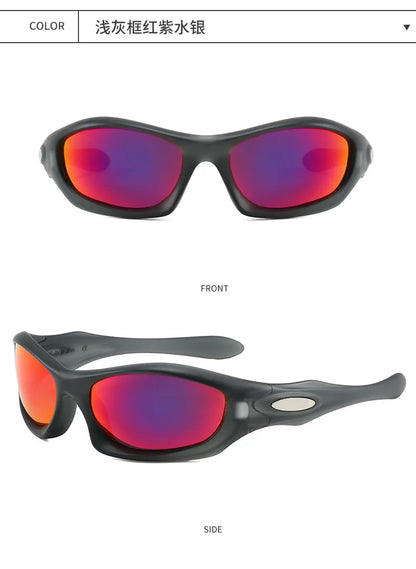 Retro Oval Round Frame Sunglasses 2026 New Outdoor Cycling Driving Sun Glasses Vintage Style UV400 Protection Unisex