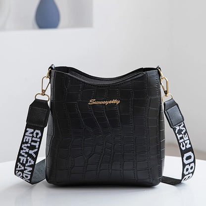 New Women'S Classic Shoulder Handbag Multi-Functional Fashion Crossbody Bag Wide Shoulder Strap Mini Pu Leather Mobile Wallet