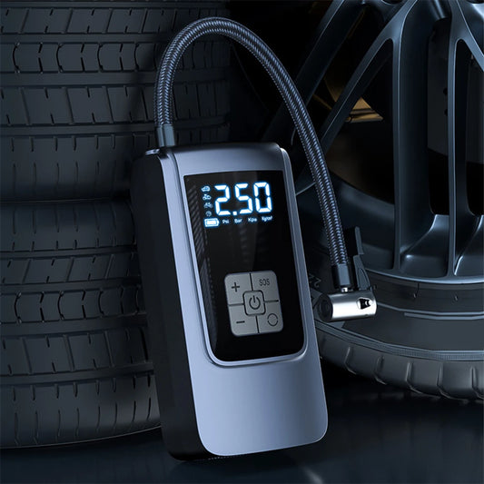 7.4/12V Digital Air Pump 150PSI Smart Air Compressor Portable Tyre Electric Inflator Tire Pump for Vehicle Truck Motorbike Balls
