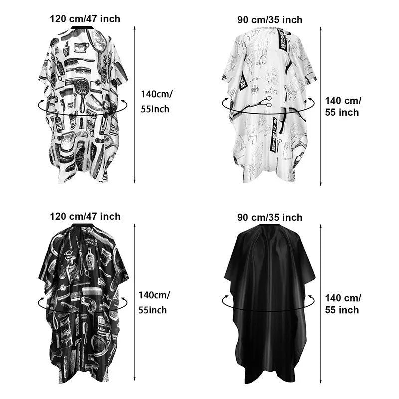 1PCS Professional Hair Cutting Apron Salon Barber Cape Hair Cutting Waterproof Cloth Hair Cutting Apron Barber Accessories