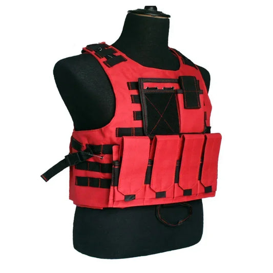 Hunting Tactical Vest Gear Molle Hiking Protection Plate Carrier Tactics Vest Outdoor Clothing Training Motorcycle Cycling Vests