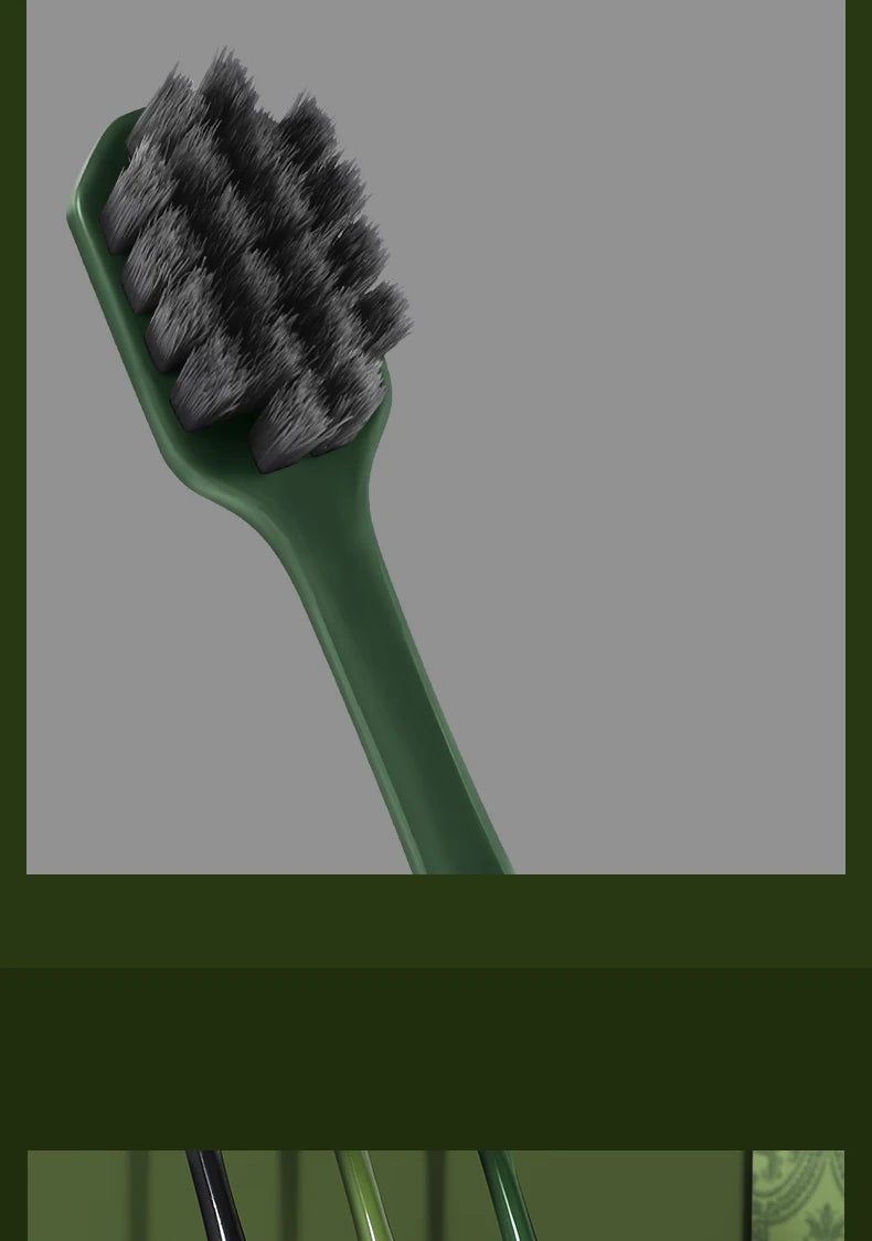 [6-Pcs Gift Boxes] Forest Travel Series Home Couple Travel High-end Adult Small Head Soft-bristled Toothbrush