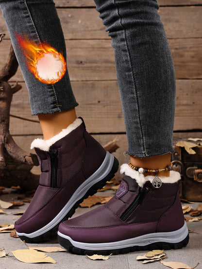 Women's cotton shoes for winter 2025 outdoor leisure anti-cold and warm skid-proof and wear-resistant sole free shoes for women