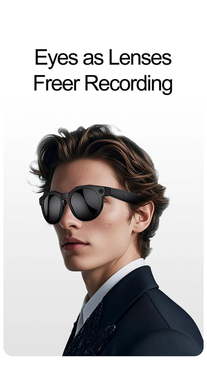 2026 New Women Sunglasses AI Shooting Glasses 4K HD 800W Pixels Camera Bluetooth Call Voice Assistant Translation Smart Glasses