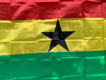 SKY FLAG Ghana Flag 150x90cm High Quality Polyester Hanging Ghana National Flags Double Sided Printed Ghana Flag Banner
