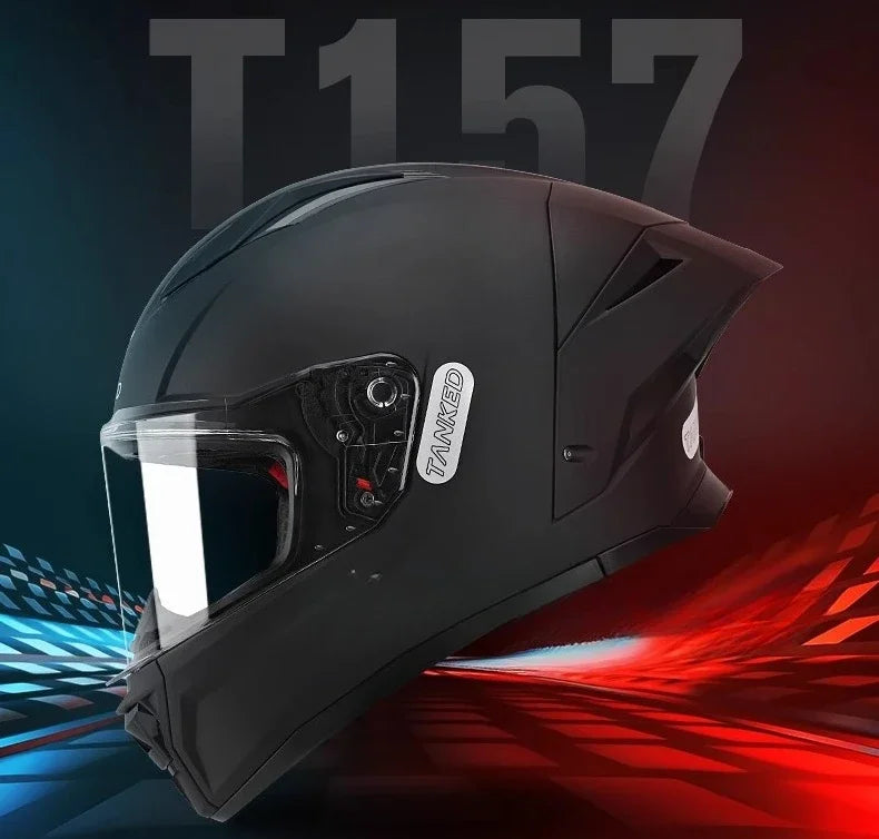 TANKED Motorcycle Helmet DOT ECE2206 Helmets Street Racing Capacete Pink Visor Double D Buckle Women Casco Moto S M  LCascos