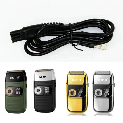 For KEMEI KM-2026 KM-2027 KM-2028 Shaver Electric Razor Original USB Charger Charging Cable Power Cord Accessories