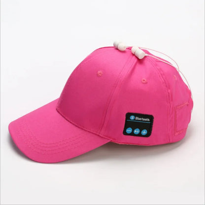 Outdoor Sports Baseball Cap with Visor Wireless Bluetooth Hands-free Music Headphone Hat