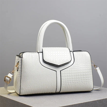 Fashion Crocodile Pattern Women's Handbag Large Capacity Classic Shoulder Bag Casual Crossbody Bag Urban Commuting Tote Bag