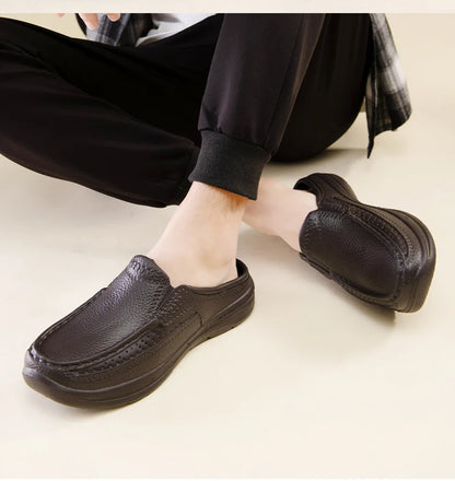New Fashion Sandals High Quality Slippers Soft Sole Beach Sandals Men Slip On Driving Shoes Chef Shoes Breathable EVA Shoes
