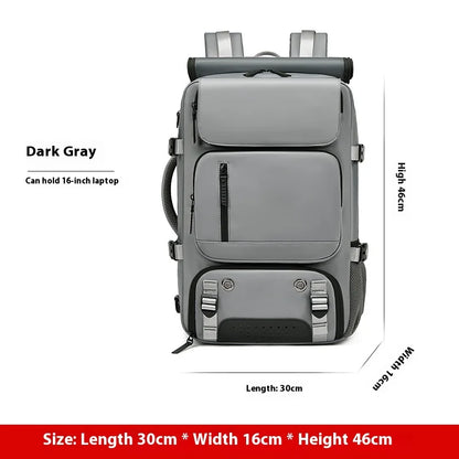 Large Travel Backpack Boardable Backpack USB Charging Waterproof Outdoor Travel Backpack Independent Shoe Compartment