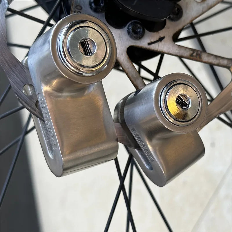 Falante Stainless Steel 304 Material Motorcycle Roulette Lock Bicycle Mountain bike stroller Scooter brake Disc Lock 2032 2034