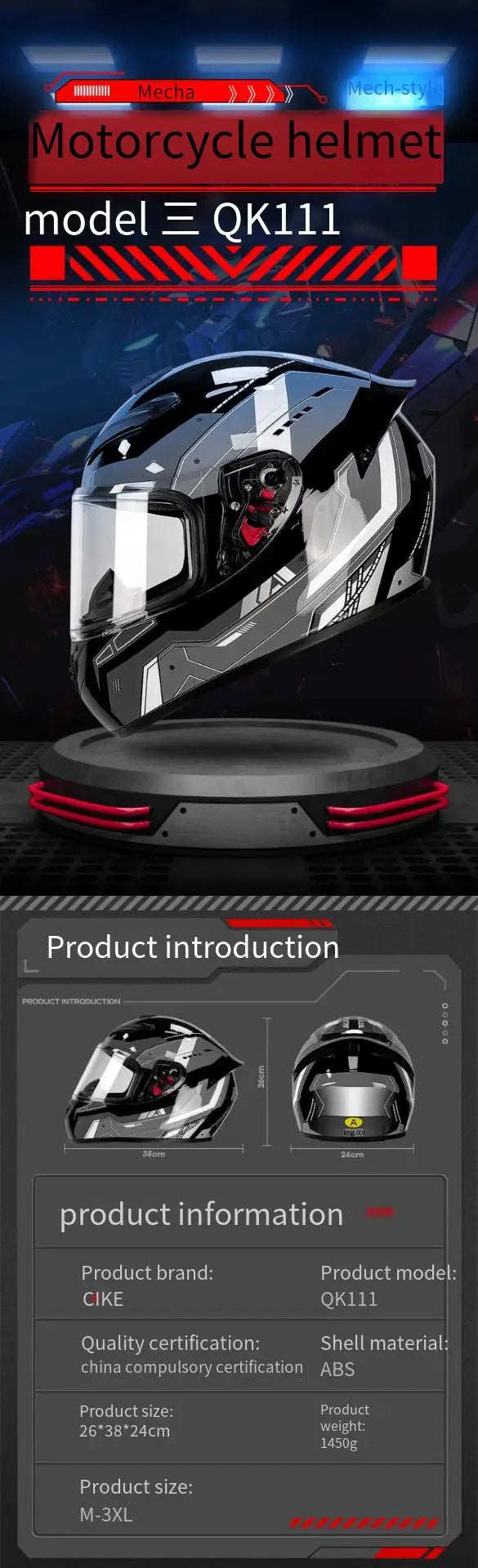 Full Face Motorcycle Helmet Men Women DOT Winter Safety Anti-Fog Waterproof Riding Motorbike Helmet Casco Motocross