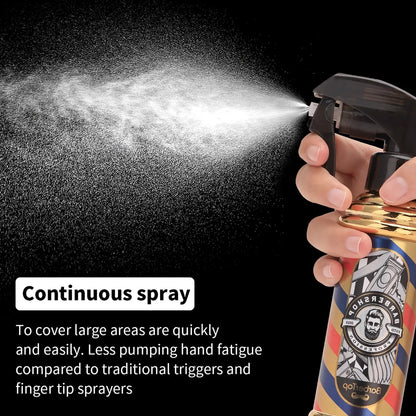 Retro Hairdressing Spray Bottle Refillable Bottles Continuous Mist Watering Can Portable Salon Barber Water Sprayer