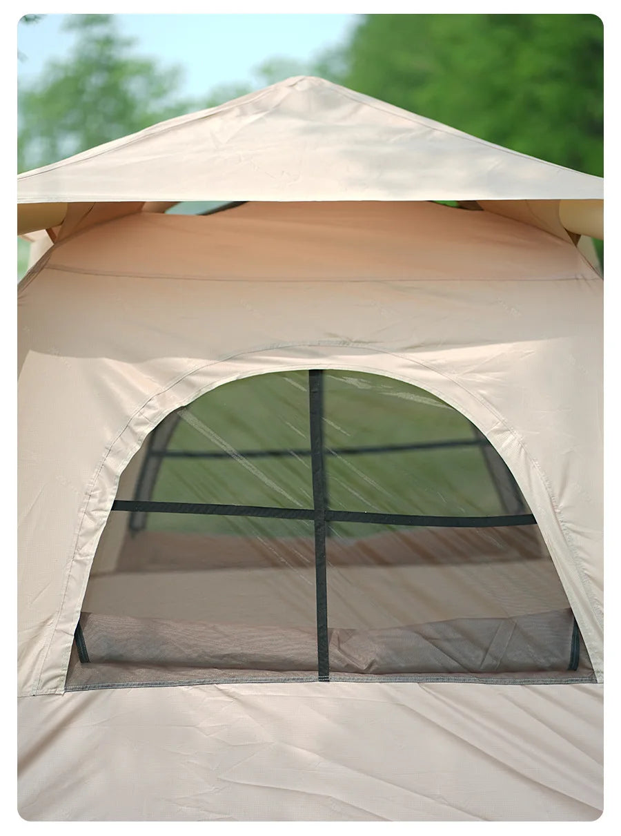 Automatic Inflatable Camping Tent 3-5 Person Waterproof UV Protection With Electric Pump Portable Outdoor Family Hiking Beach Te