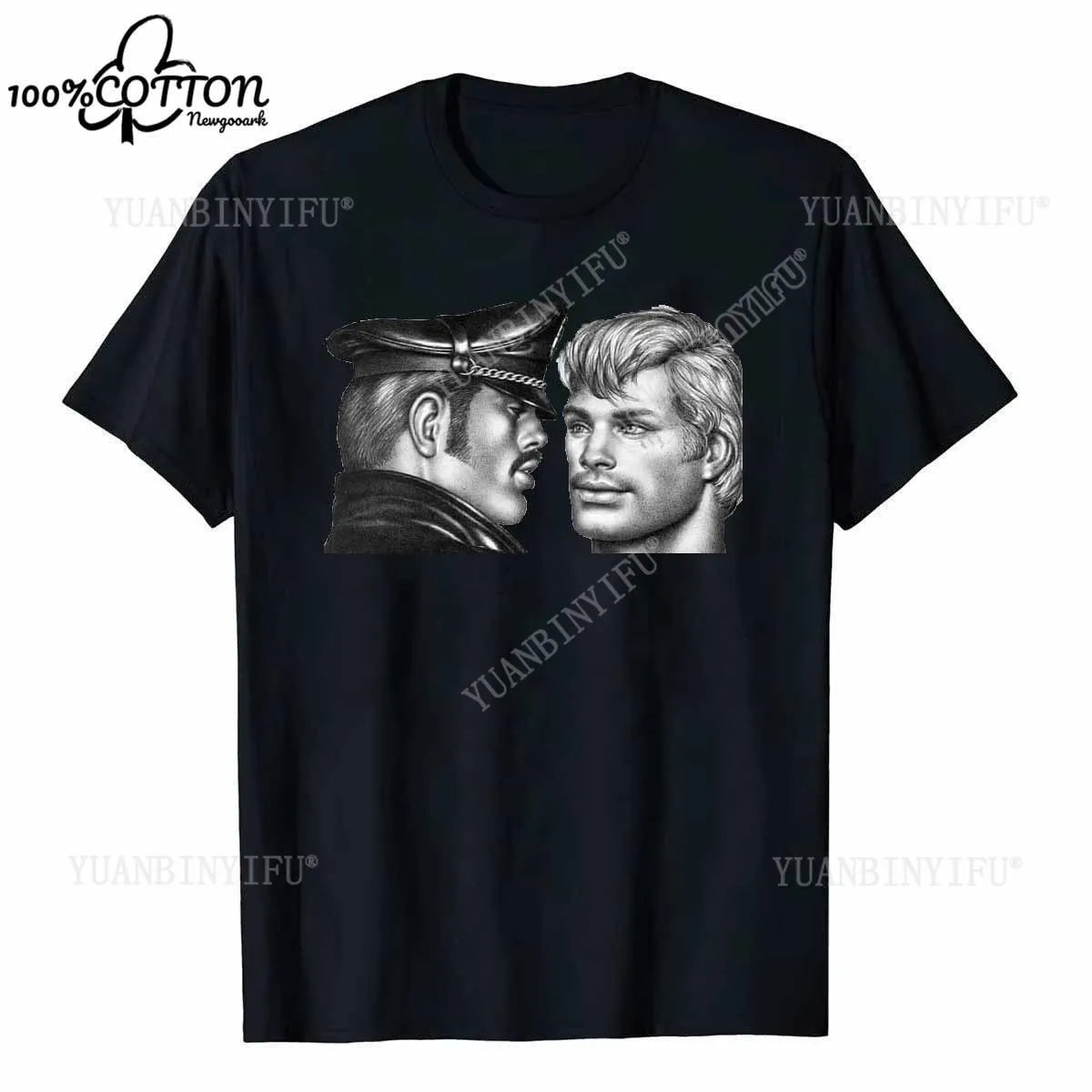 D LGBT GAY SCHWUL TOM OF FINLAND Casual pride cotton t shirt SAILOR MATROSE COPS KING Men Unisex tshirt Streetwear T-SHIRT