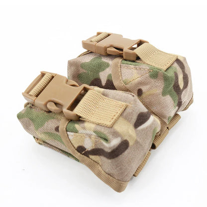 Tactical Pouch Double Frag Grenade Pack Molle EDC Tool Bag Accessory Pouch Shooting Hunting Airsoft Equipment Military Gear