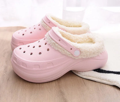 Cotton Fashion Clogs Slippers Women Hole Garden Shoes Water Shoes For Men Beach Sandals Soft Eva Bathroom Slides House Slides