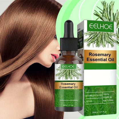 Natural Rosemary Hair Growth Essential Oil  Strengthening Nourishing Moisturing Softening Luster Shiny Hair Care Healthy