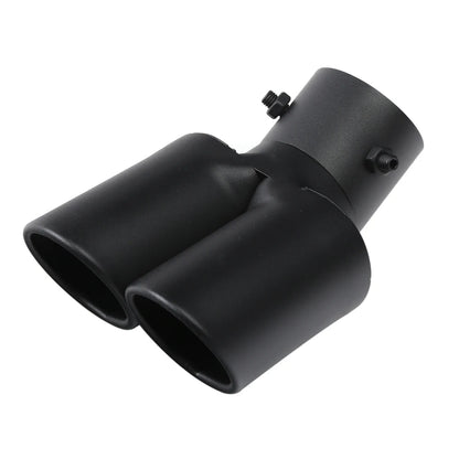 Universal Dual Exhaust Tip Stainless Steel Slant Cut Tip for Car Exhaust Pipe Extension Modification Decoration Muffler Tailpipe