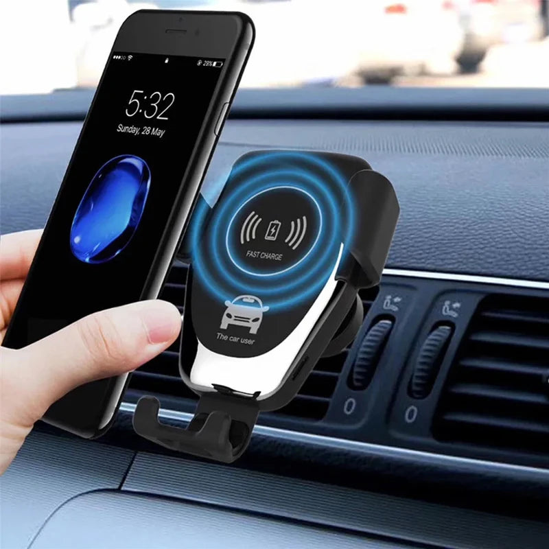 Car Wireless Charger Air Vent Mount Phone Holder Stand For iPhone 17 16 15 14 13 12 Samsung Xiaomi Induction Fast Car Charging