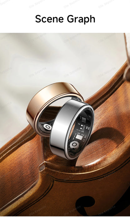 2025 New Smart Ring Call Alert Heart Rate Blood Oxygen Monitoring Pedometer Calorie Multifunctional Fitness Smart Finger Rings