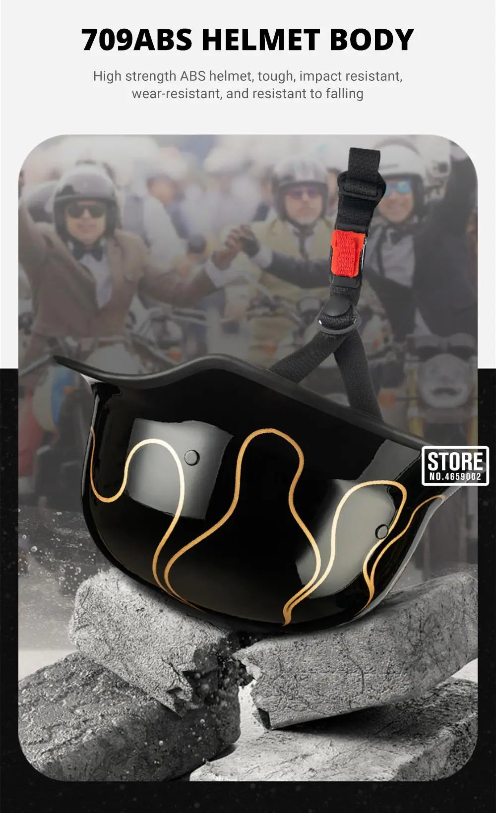 Motorcycle German Style Scoop Helmet Retro Half Helmet For Men And Women Summer Cruising Electric Bike Helmet DOT Approved