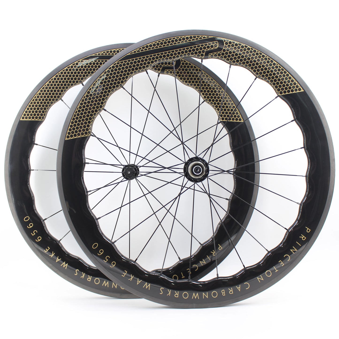 Newest 700C Road Bike UD Full Carbon Fibre wheelset Carbon Bicycle Wheelset clincher tubeless rims 65mm wave 25mm width V brake