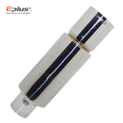 EPLUS Car&Motorcycle Exhaust Pipe Muffler Tail Pipe Universal High Quality Stainless Steel 51 57 63MM Exhaust End Output 89MM
