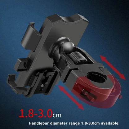 360° Free Rotation Phone Holder for Motorcycle Outdoor Bicycle Riding GPS Navigation and Video Shooting Shock Absorption Design